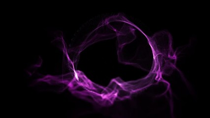 Poster - 3d rendering abstract digital particles on black background with dots. high definition abstract cgi 