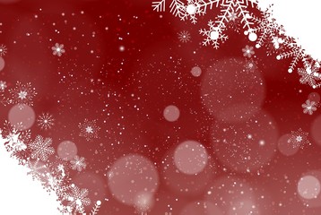 Wall Mural - snowflakes christmas blue background