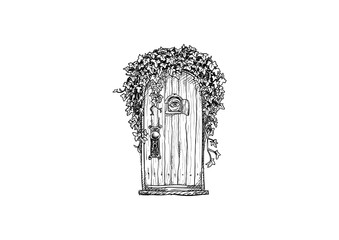 Secret Garden Door Fantasy