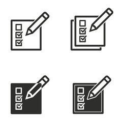 Sticker - Registration icon set.