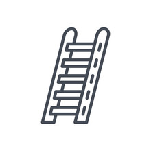 Firefight Service Line Icon Ladder