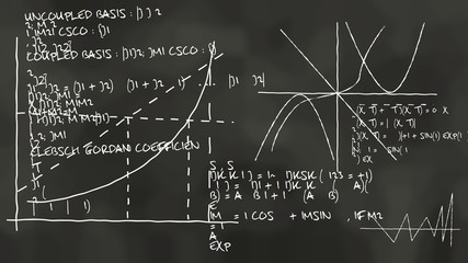 Physics Theory on a Blackboard