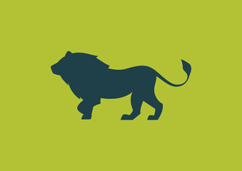 Wall Mural - majesty lion logo template