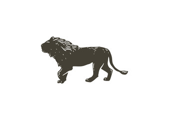 Wall Mural - majesty lion logo template
