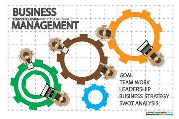 Leadership in business with human Management concepts for professional company design