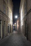 Fototapeta Uliczki - Fermo (Marches, Italy) by night