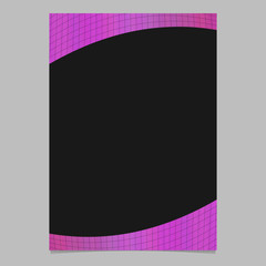 Poster - Modern abstract colored gradient curved grid page template - vector flyer, brochure background graphic design
