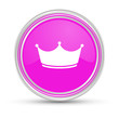 Pinker Button - Krone - VIP