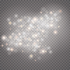 Wall Mural - Glow light effect. Vector illustration. Christmas flash. dust


