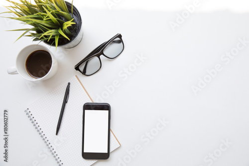 Work Space Desk Table Office Top Overhead Place Design Layout Left Work Space Desk Table Office Top