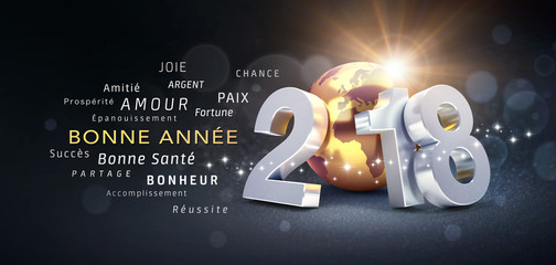 Wall Mural - Bonne Année 2018 ! Meilleurs voeux