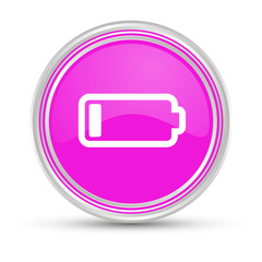 Sticker - Pinker Button - Akku leer