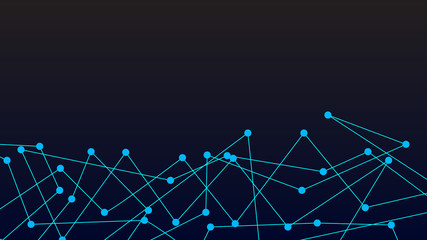 Poster - Abstract connection dots. Digital illustration backdrop. Network connection