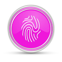 Poster - Pinker Button - Fingerabdruck - Identifikation