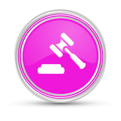 Sticker - Pinker Button - Richterhammer - Gericht