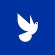 Peace dove icon or logo template