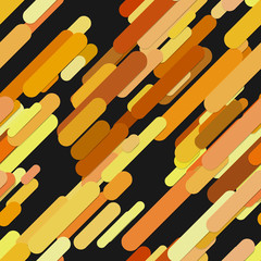 Poster - Geometrical seamless random rounded diagonal stripe pattern background - vector graphic design colorful lines