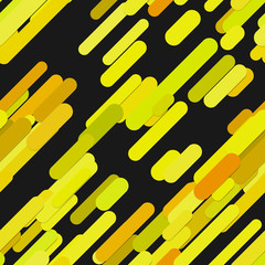 Poster - Geometrical seamless chaotic rounded diagonal stripe background pattern - vector design from colored lines with shadow effect