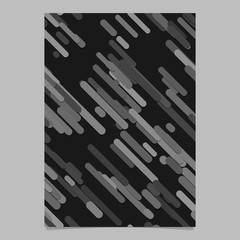 Poster - Modern seamless chaotic rounded diagonal stripe background pattern card background template - vector brochure design