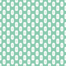 Seamless Turquoise Rounded Rectangles Abstract Geometric Pattern Vector