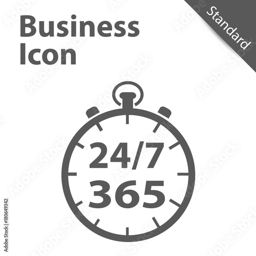 Business Clock Icon 24 7 365 Days Standard Label For Customer Service Support Call Center Isolated On Gray Background Stock Vector Adobe Stock Business Clock Icon 24 7 365 Days Standard Label For Customer Service Support Call Center Isolated On Gray Background Stock Vector Adobe Stock