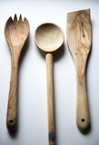 Fototapeta Dziecięca - Wooden Spoon on white Background