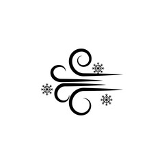 Poster - Wind icon. Winter element. Premium quality graphic design. Signs, outline symbols collection, simple thin line icon for websites, web design, mobile app, info graphics