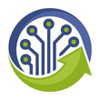 icon logo for management and development of technology