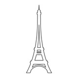 Fototapeta Paryż - Paris Eiffel Tower Icon