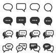 © Sergei Sizkov - Chat and Speech Bubble Iicons Set on White Background. Vector