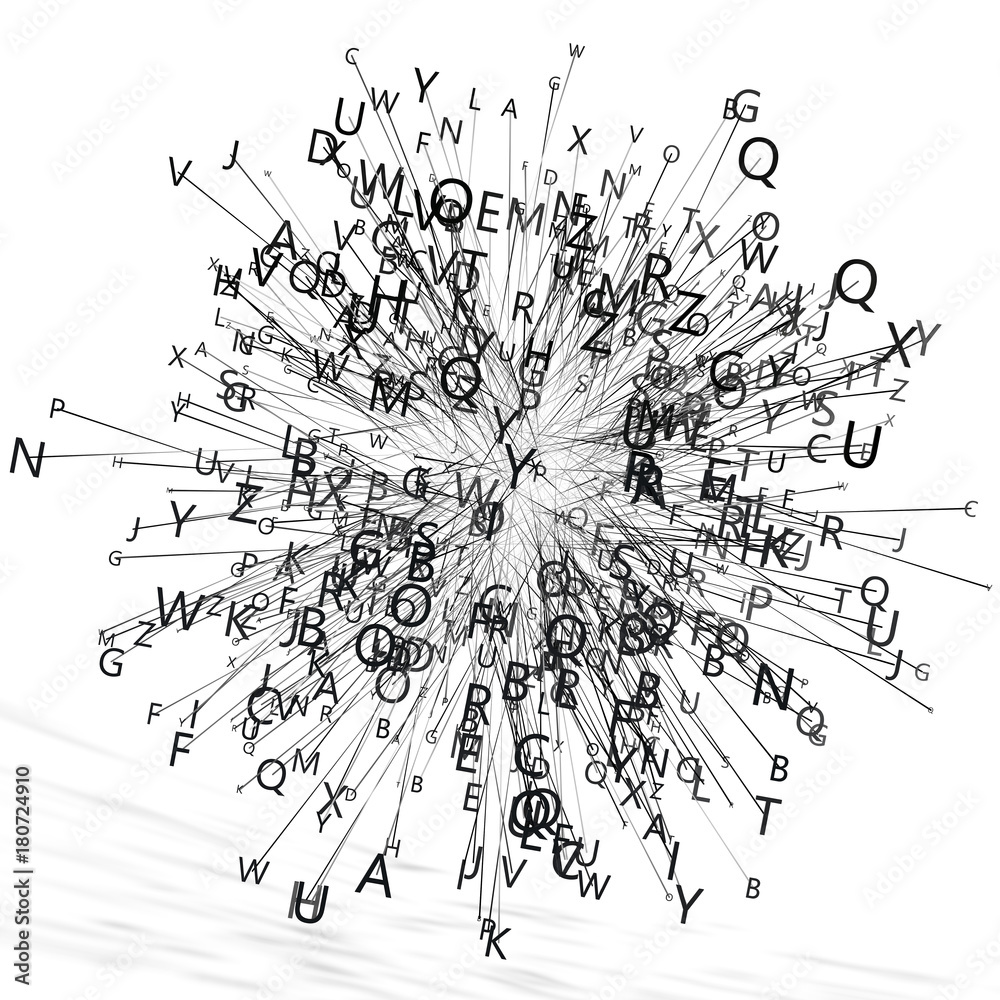 Fondo abstracto con letras.Diseño con palabras y lineas.Concepto de  escritura y lectura.Comunicación y lenguaje Stock Illustration | Adobe Stock, image size:1000x1000