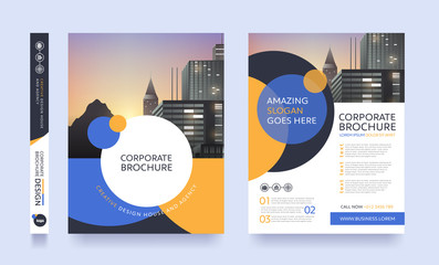 Wall Mural - poster flyer pamphlet brochure cover design layout space for photo background, vector template in a4