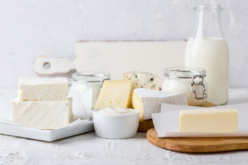 Fresh organic dairy products