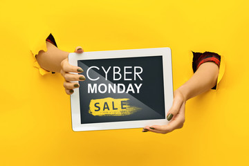 Cyber monday sale concept