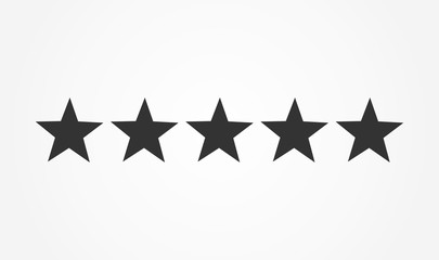 Wall Mural - five stars rating icon