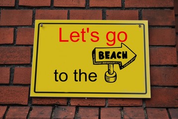 Sticker - Let's go to the beach