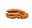© Igor Dudchak - Single half of pecan, isolated on white background