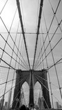 Fototapeta Mosty linowy / wiszący - Brooklyn bridge New York