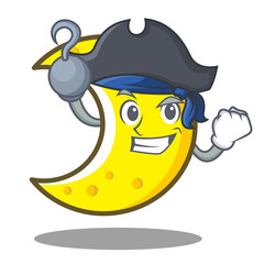 Sticker - Pirate crescent moon character cartoon