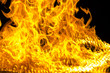 © Hazem - Isolated burning flame or fire on black background.