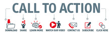 Set Of Vector Icons - Call To Action