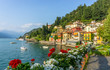 Flowers at Varenna, Lake Como, Italy