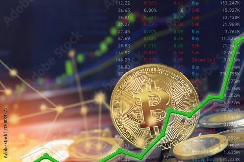 Bitcoin Currency And Dollar Btc Market Symbol Cryptocurrency Rising Above The United States Dollar Gold Metal Bitcoin On Top Of Paper Currency Copy Space For Text And Wording Stock Photo Adobe