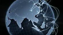 Growing Global Network Around The World. You Can Use It For A Technology, Communication Or Social Media Background. 4K