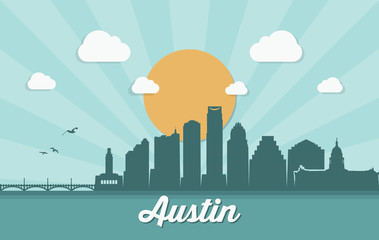 Wall Mural - Austin skyline