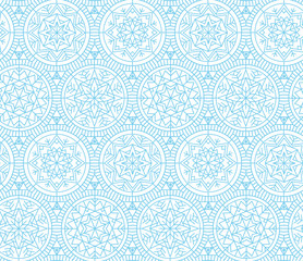 Wall Mural - Pale color snowflakes Xmas and New Year elegant luxury style seamless pattern. Abstract winter vector background. Repeatable motif for holiday wrapping paper, fabric, backdrop.