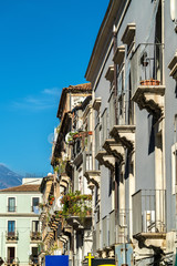 Poster - Architectural details of Catania, a city in Sicily, Italy