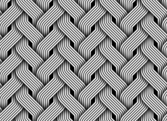 Vector seamless pattern of braided fiber.