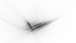 © Digital art - Abstract black and white background. Fractal graphics series. Three-dimensional composition of intersecting grids. Information technology concept.