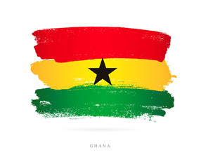 Poster - Flag of Ghana. Abstract concept